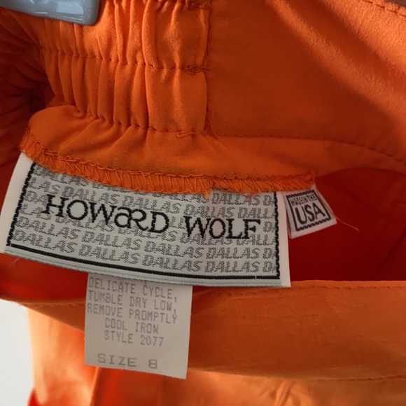 Vintage Howard Wolf Orange Shorts with pockets, Size 8, New with tag - Picture 5 of 8